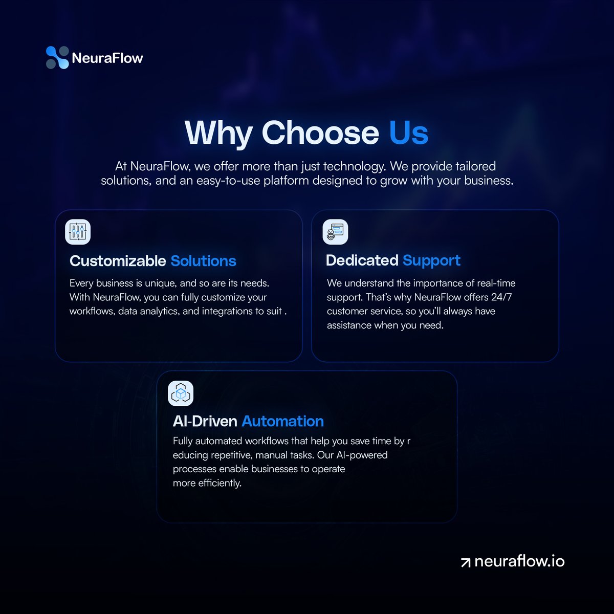 HelloBrandorth's tweet photo. Many AI products are powerful.
Few are clearly communicated.
NeuraFlow is a visual system built to make AI automation feel structured, trustworthy, and easy to understand.

Because strong technology deserves strong design.

#AI #SaaS #BrandDesign #ProductDesign #BrandOrth https://t.co/yVmccfApkm