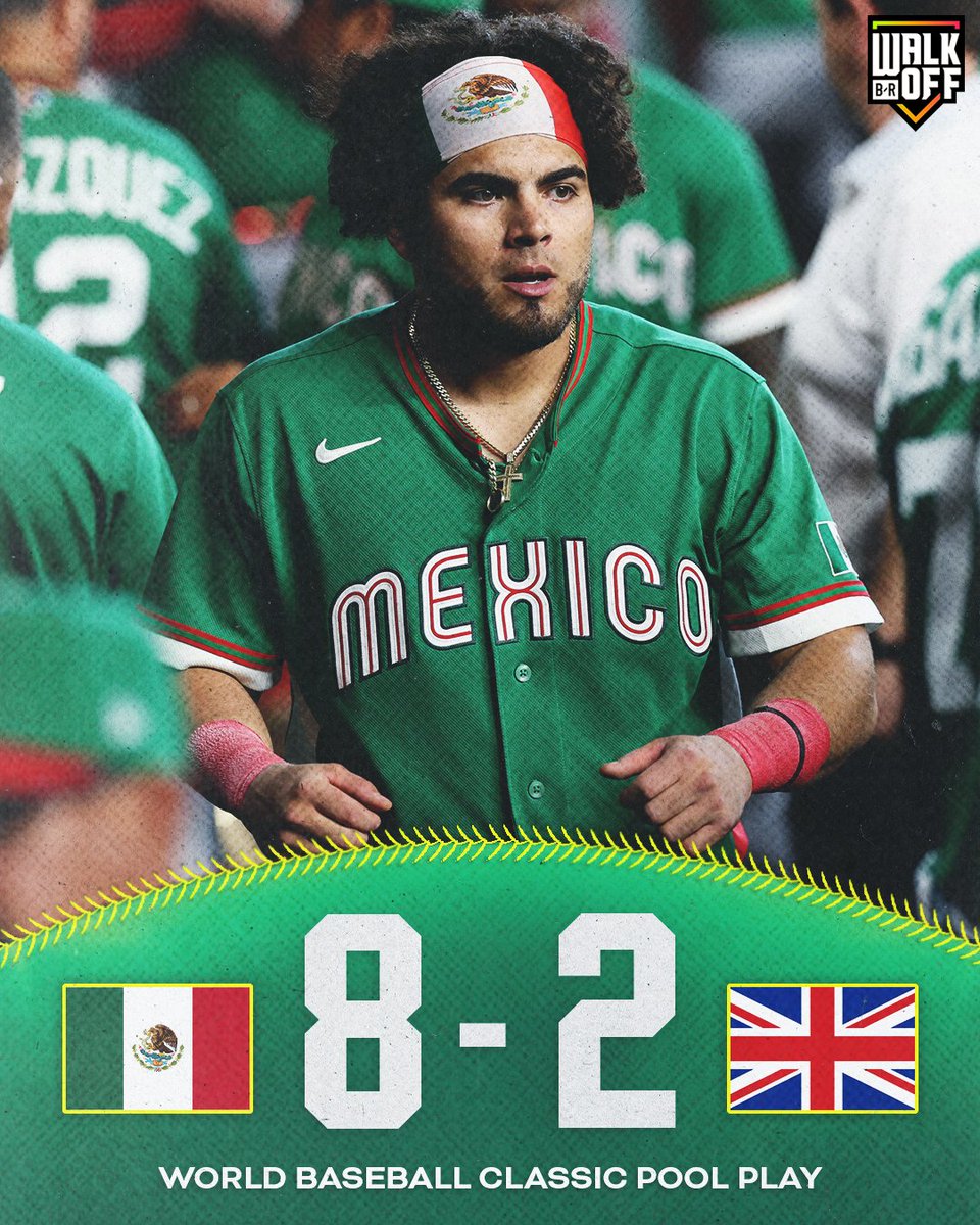 BRWalkoff's tweet photo. Pair of homers and a 4-run 9th leads Team Mexico past Great Britain to start Pool B play 🇲🇽 https://t.co/8S6CuzgFug
