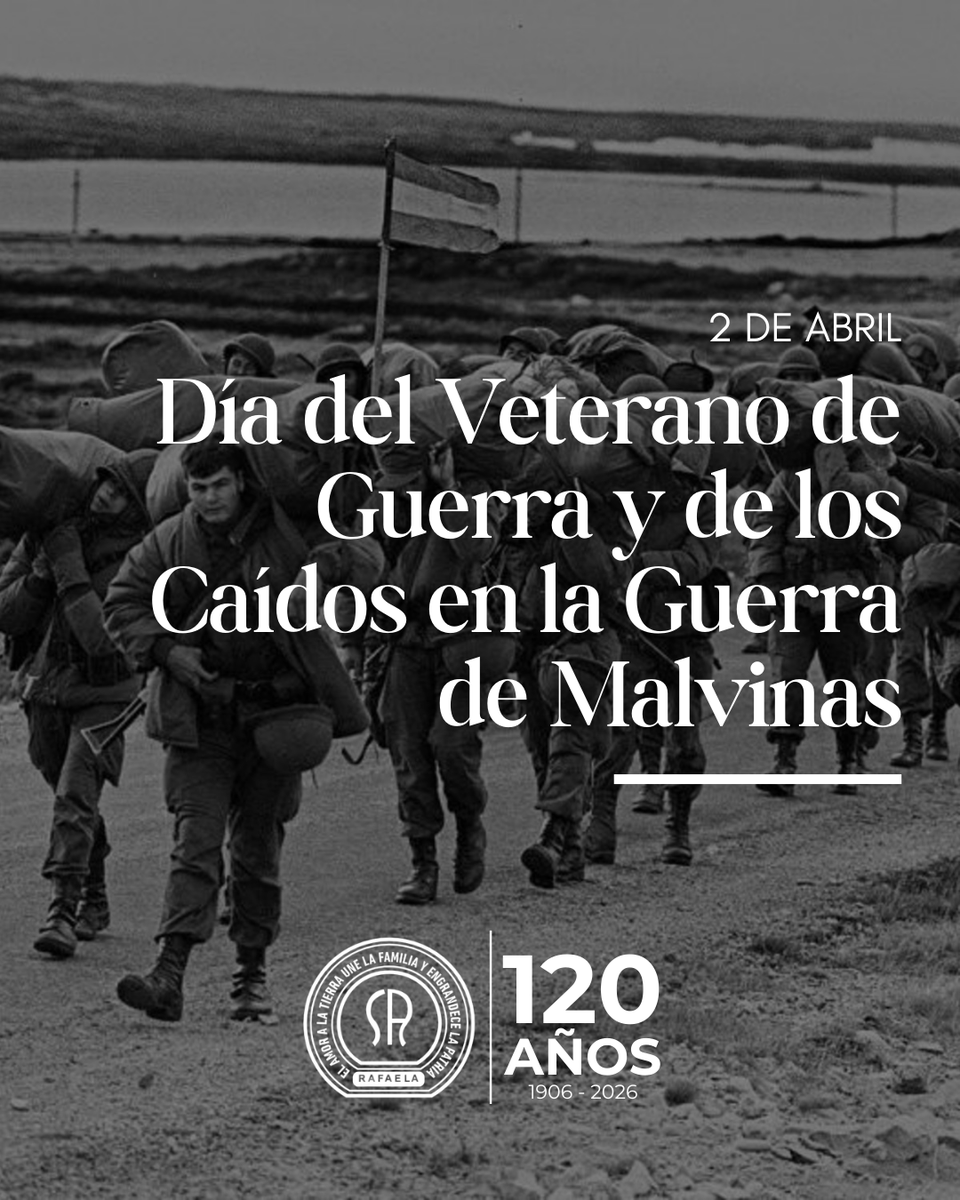 Hoy rendimos homenaje a los Veteranos y a los Caídos en la Guerra de Malvinas, en memoria de quienes defendieron la soberanía nacional en 1982.

Honrar su entrega es reafirmar el compromiso con la Patria, la memoria y el respeto por quienes dieron su vida por nuestro país.