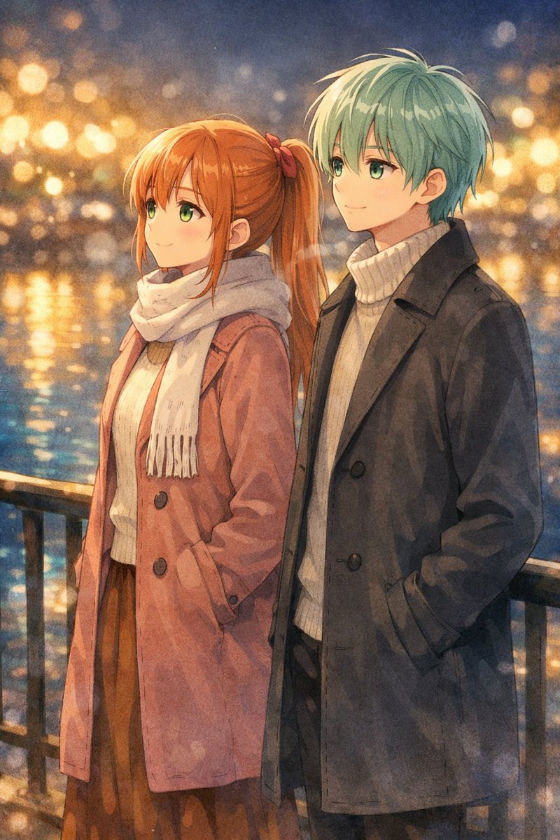 1/5】【✨春を待つ、夜の煌めき】 ちさ 「この近くでライトアップやっ