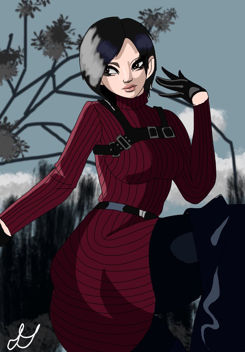 Drew Ada Wong while having company over got bored and I’m also trying to become a VGen artist my link is VGen.co/RinHaruno #VGenCode