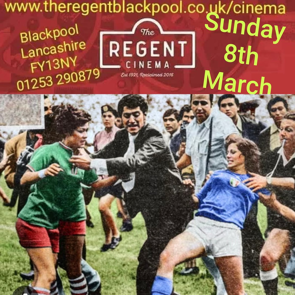 <a href="/regentcinemabp/">The Regent Independent Cinema</a> 🐦
All tickets are bookable now.
Book now
theregentblackpool.co.uk/cinema
The Regent Cinema 
☎️ 01253 290879 
#TheRegentCinema #RegentCinemaBlackpool #TheRegentBlackpool