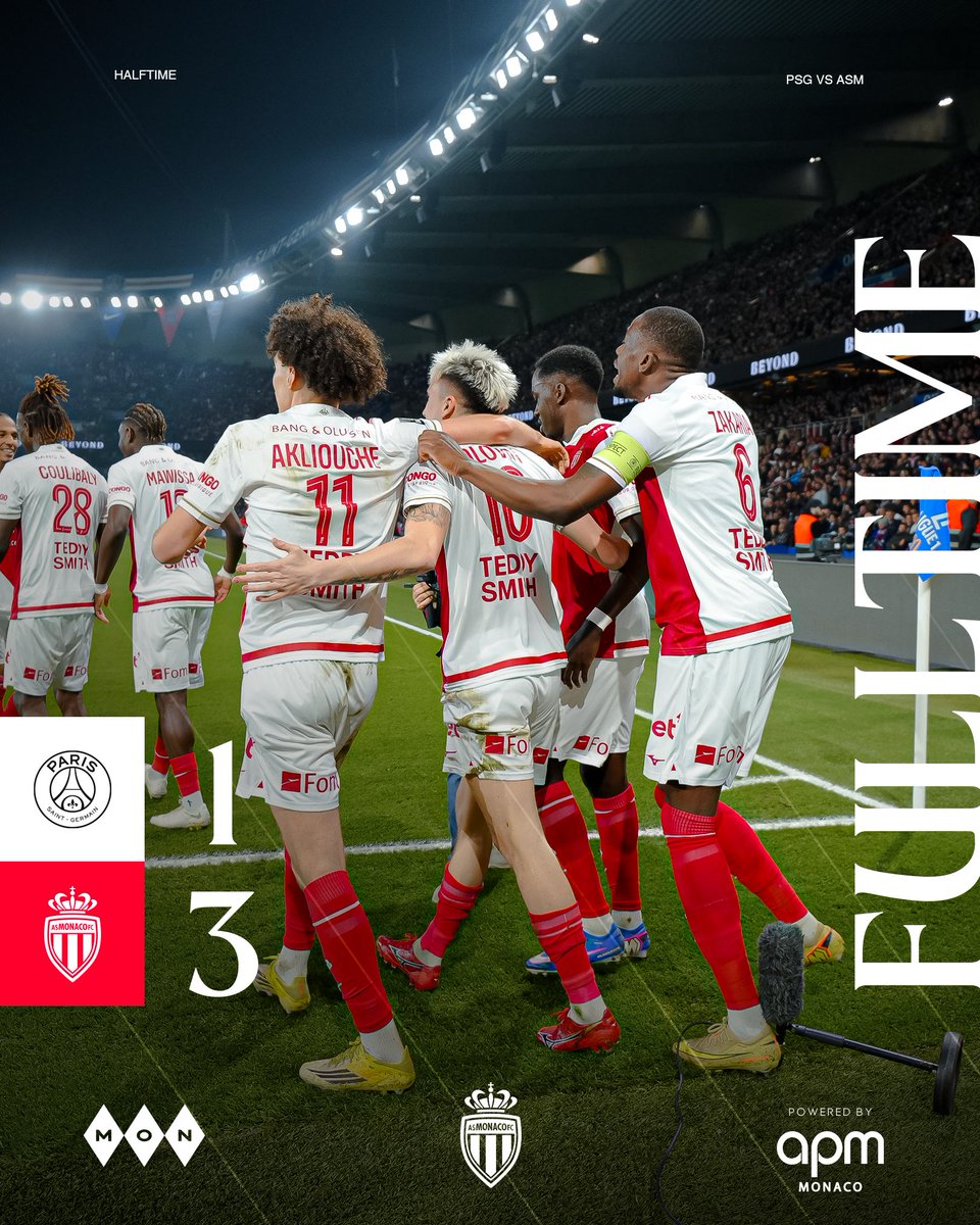 𝐕𝐈𝐂𝐓𝐎𝐈𝐑𝐄 ✅

Sérieux, solidaires, efficaces : les Rouge &amp; Blanc s’imposent au Parc 💪

90+7’ | 1️⃣-3️⃣  #PSGASM
