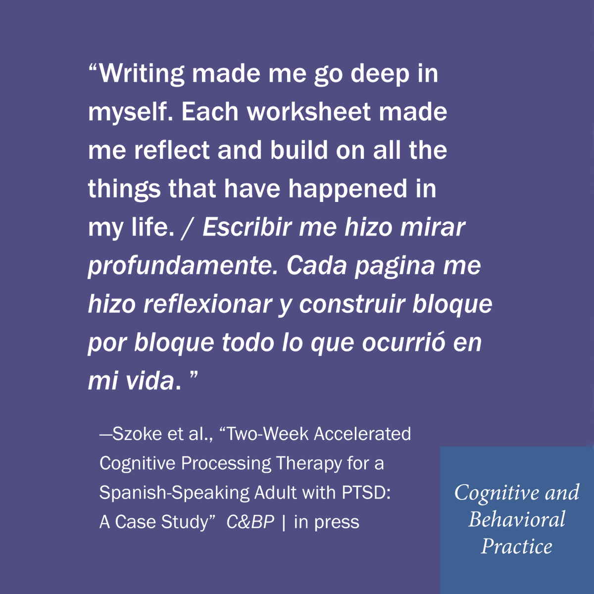 Association for Behavioral and Cognitive Therapies tweet media