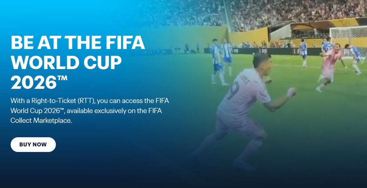 Gn Web3 legend! 🌌💪🌱

In Web3,collectors aren’t just fans,they’re early builders of the ecosystem.

<a href="/FIFACollect/">FIFA Collect</a>, every collectible is more than a memory.

It’s your gateway to the future of football fandom and an even chance to purchase 2026 FIFA World Cup™ tickets.

Own the