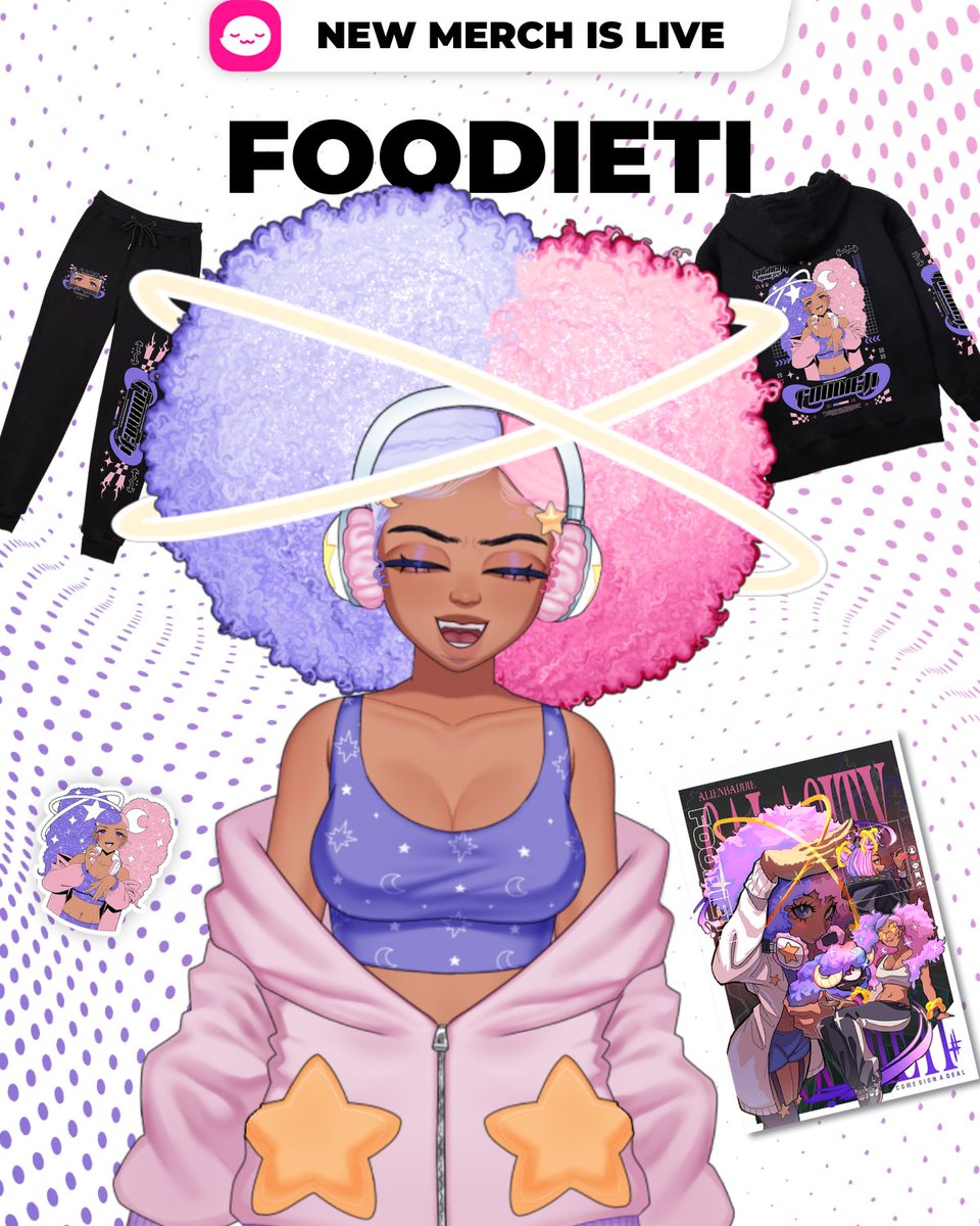 🛸NEW MERCH ALERT🛸
To celebrate my ⭐️DEBUT ALBUM⭐️dropping later today, I've partnered with <a href="/shopuwumarket/">UwU Market</a> to bring you some amazing ALIEN BADDIE MERCH! So much love went into creating all these items and I'm so happy to FINALLY share the DROP!!!! LINK BELOW 🤑