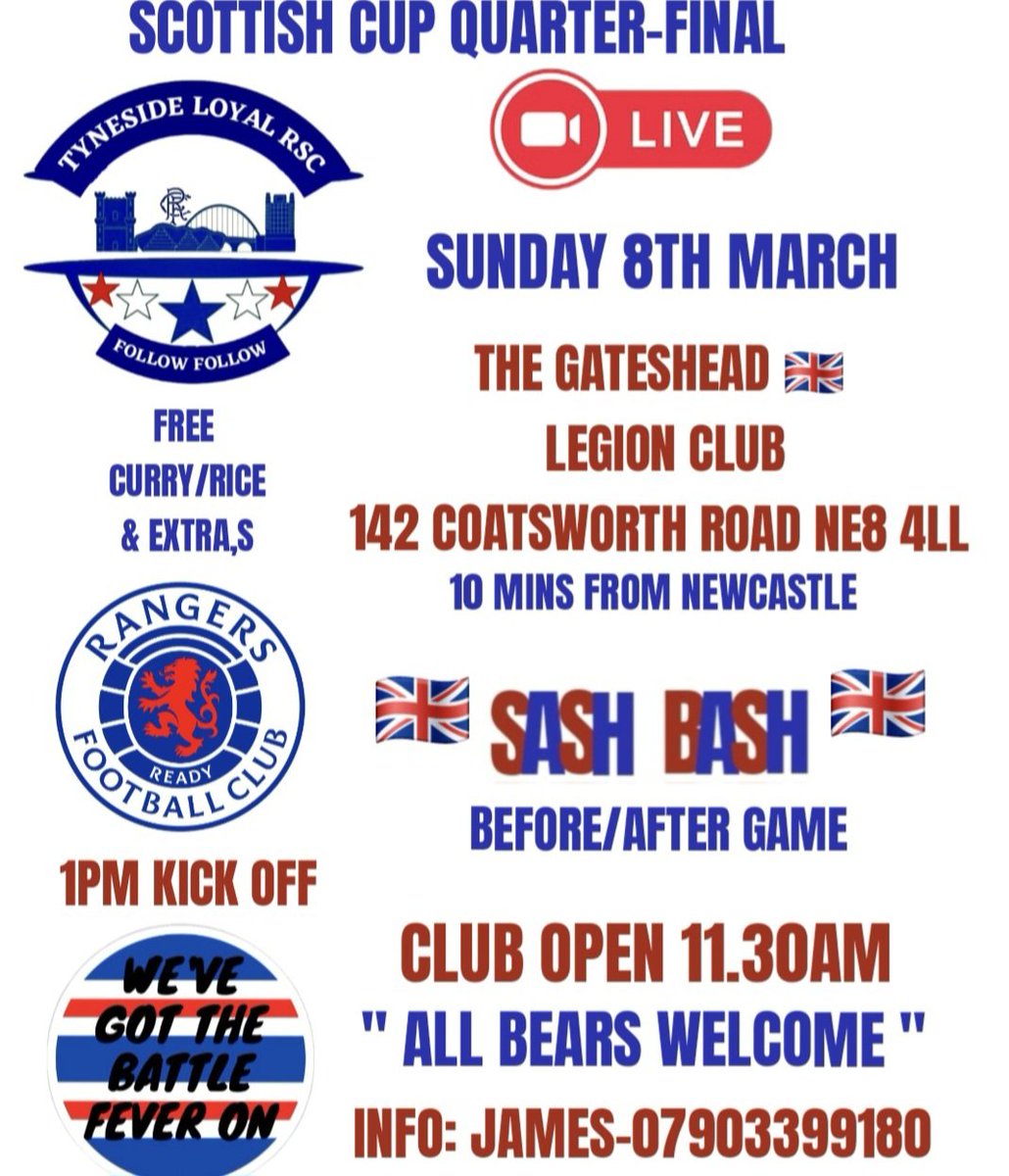 TYNESIDE LOYAL RSC tweet media