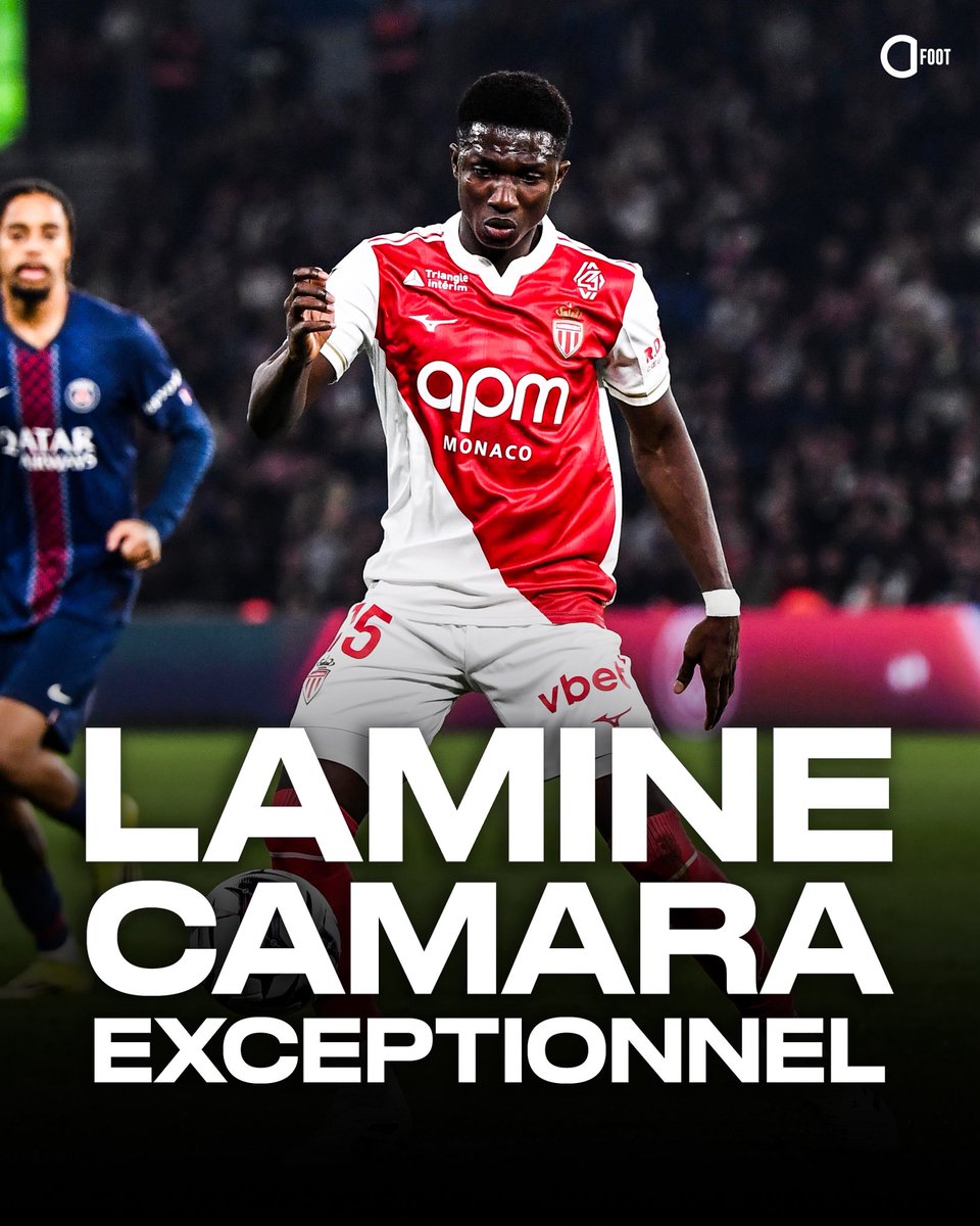Le match 𝗘𝗫𝗖𝗘𝗣𝗧𝗜𝗢𝗡𝗡𝗘𝗟 de Lamine Camara 🇸🇳 ce soir avec l’AS Monaco. 🥵

Qu’est ce qu’il est fort ! 💪