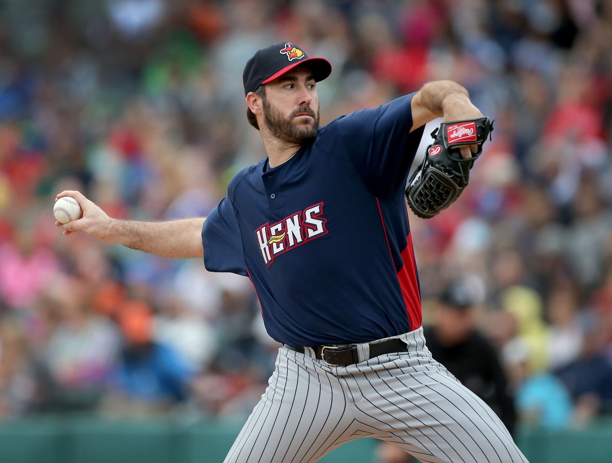 MudHens's tweet photo. We thought this Verlander guy looked familiar...🧐 https://t.co/941bAP9dO3