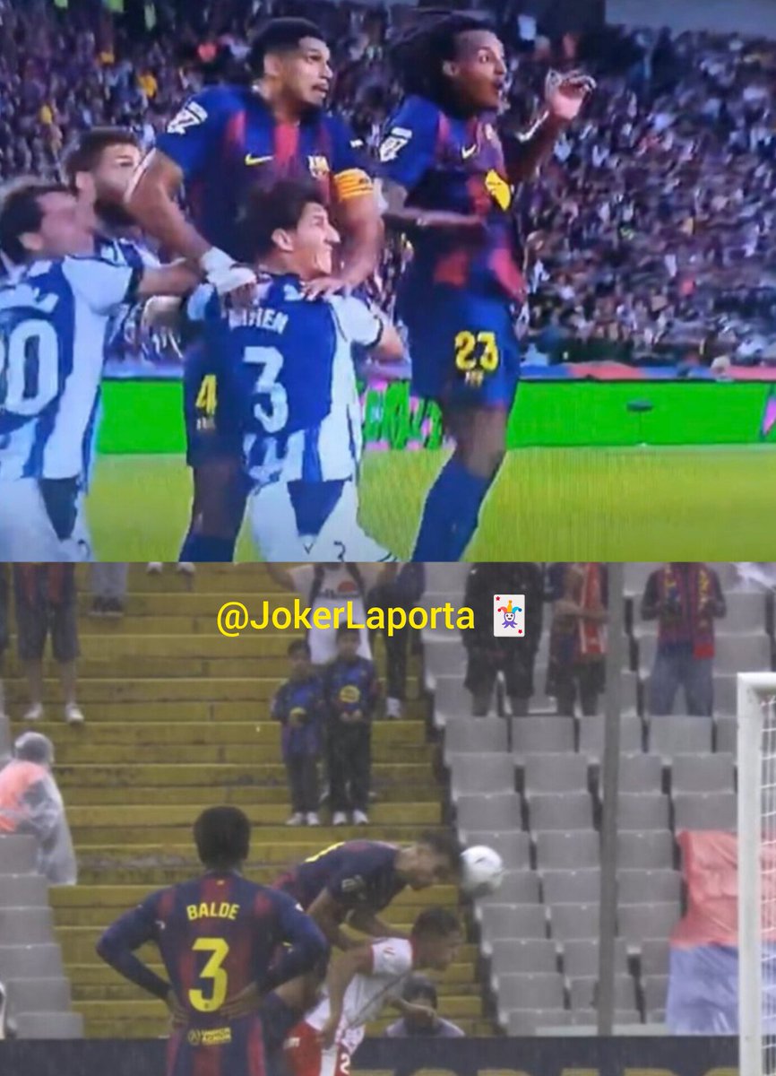 Penalti anulado por falta de Palacios a Moriba. 

Pero estas 2 faltas de Araújo y Eric García no fueron pitadas y acabaron en gol vs Real Sociedad y Girona perdiendo ambos partidos por 0-1 en Barcelona.

Asco y vergüenza. 🤢🤮 
<a href="/Tebasjavier/">Javier Tebas Medrano</a> <a href="/LaLiga/">LALIGA</a>
#CeltaRealMadrid