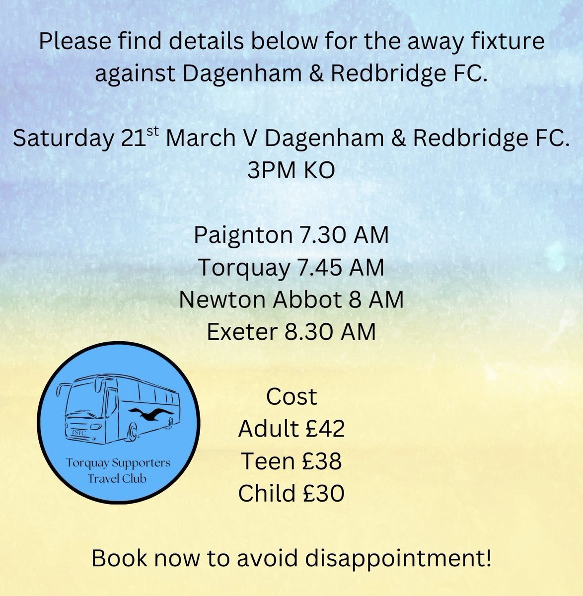 Torquay Supporters Travel Club tweet media