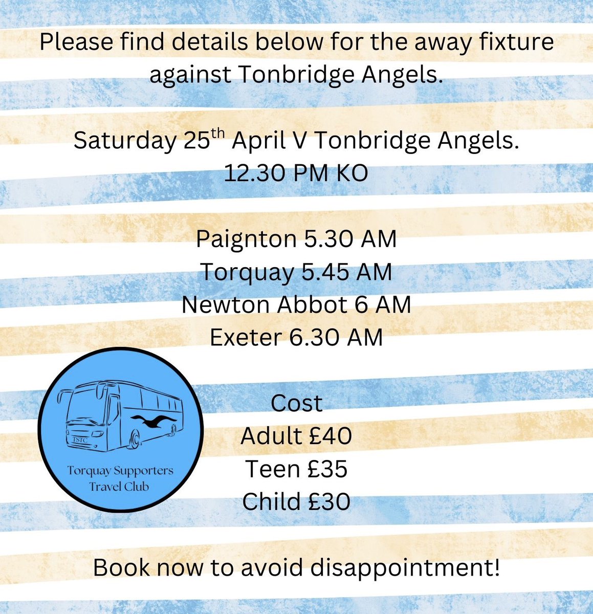 Torquay Supporters Travel Club tweet media