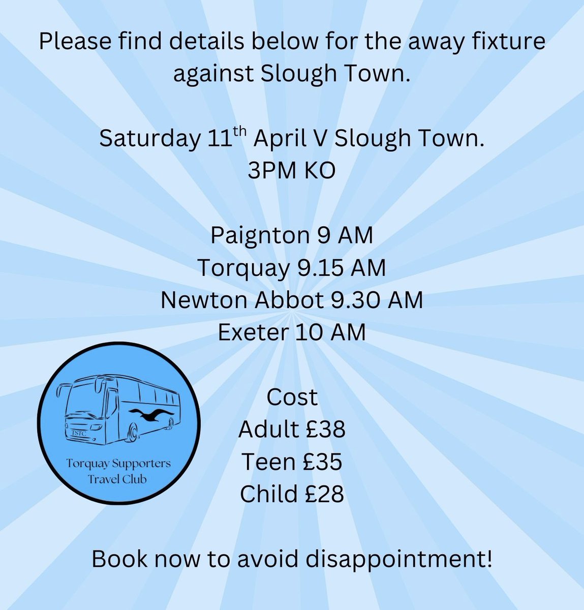 Torquay Supporters Travel Club tweet media