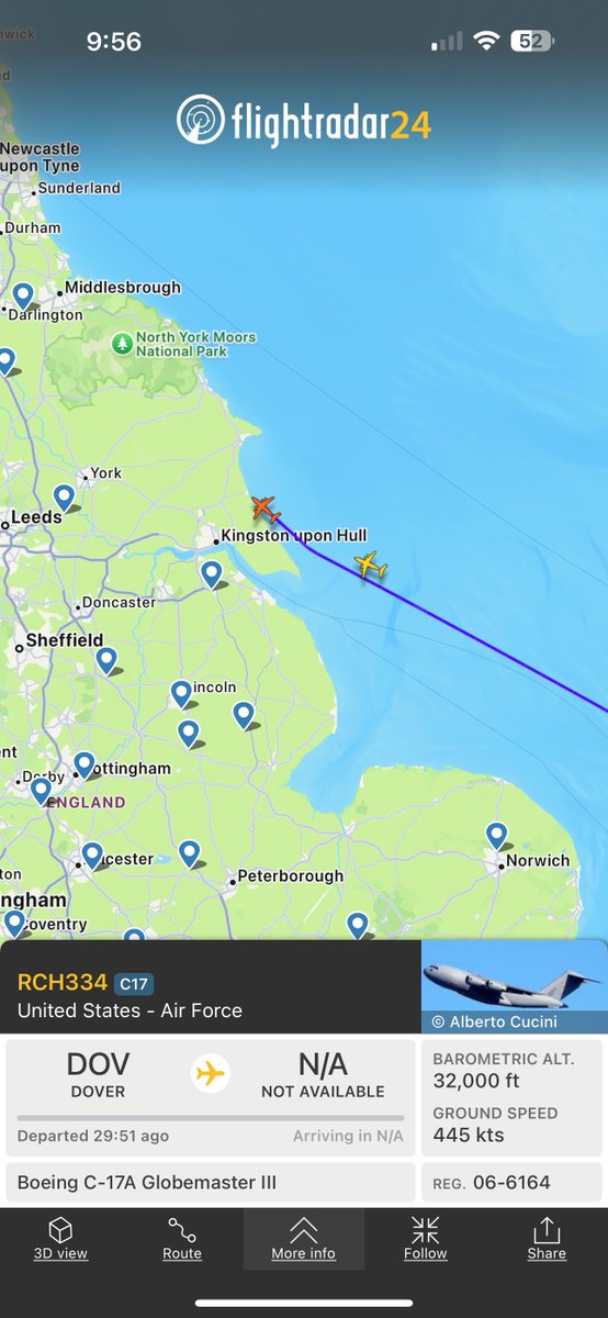 There’s a US Air Force plane that’s been in the sky for nearly 30 hours