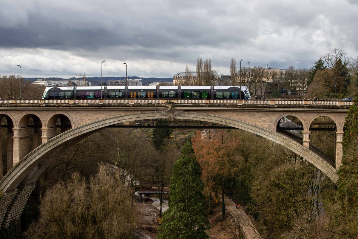 Also unexpected from #Luxembourg: trains #travel on the most unreasonably attractive bridges you've ever seen.