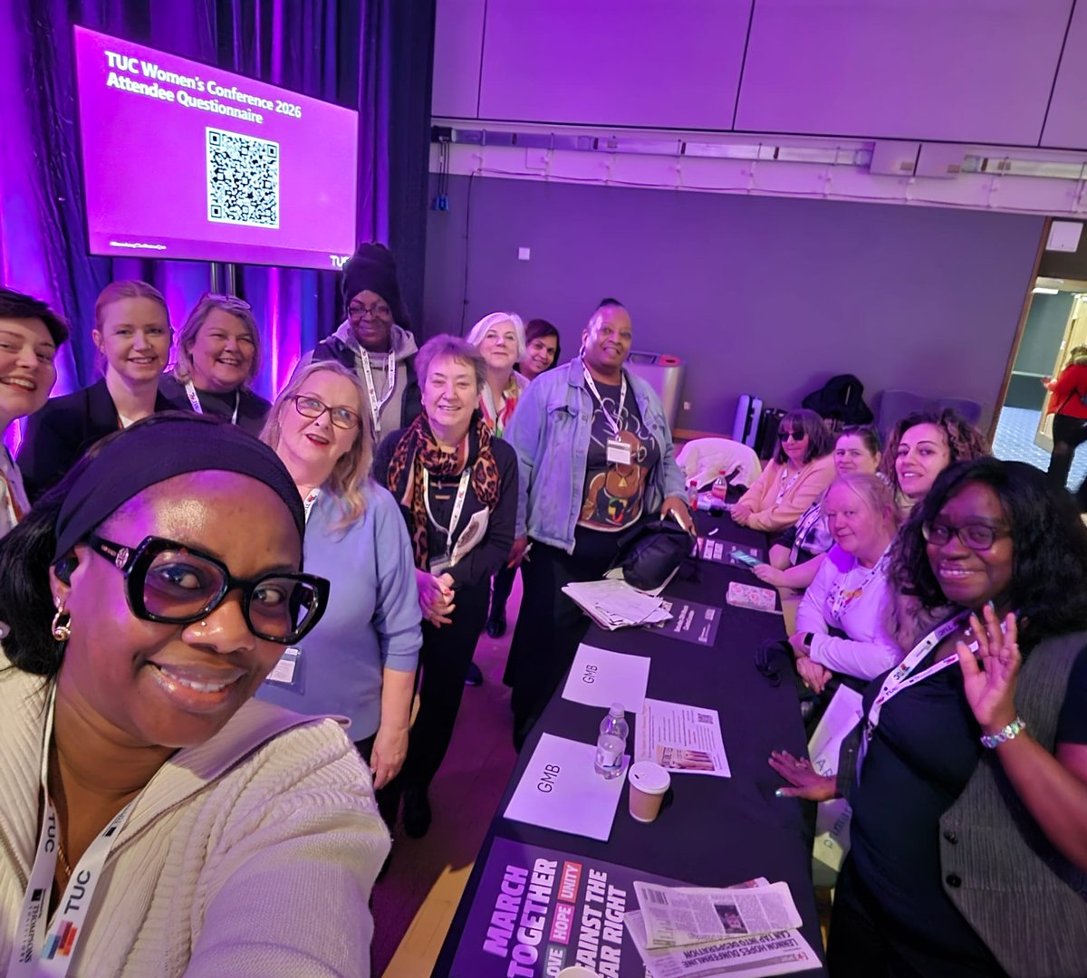Sarah_atGMB's tweet photo. What an amazing opportunity, spending time with @gmbunion Women at this years @tradesunioncongress women's conference.
Im so proud of each and everyone of our amazing delegates and the women in our movement.
#InternationalWomensDay2026
#SmashingTheStatusQuo https://t.co/DfdBbdXck4