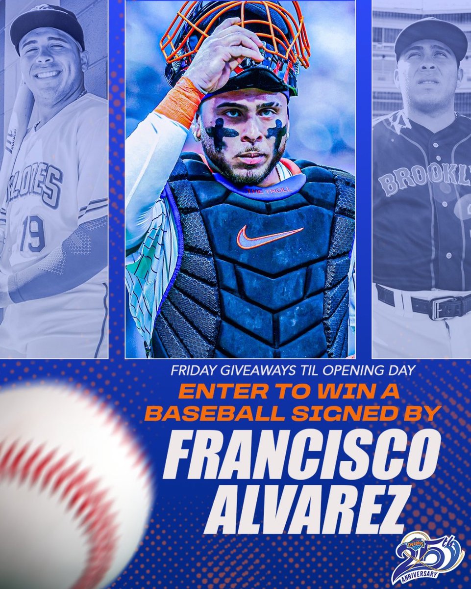 4️⃣ Weeks til Opening Day… calls for number 4️⃣
We’re counting down the weeks till Opening Day, and this week we’re giving away a signed baseball from former Cyclone and current Met Francisco Alvarez ⚾️
Like this post, comment, and follow to enter.