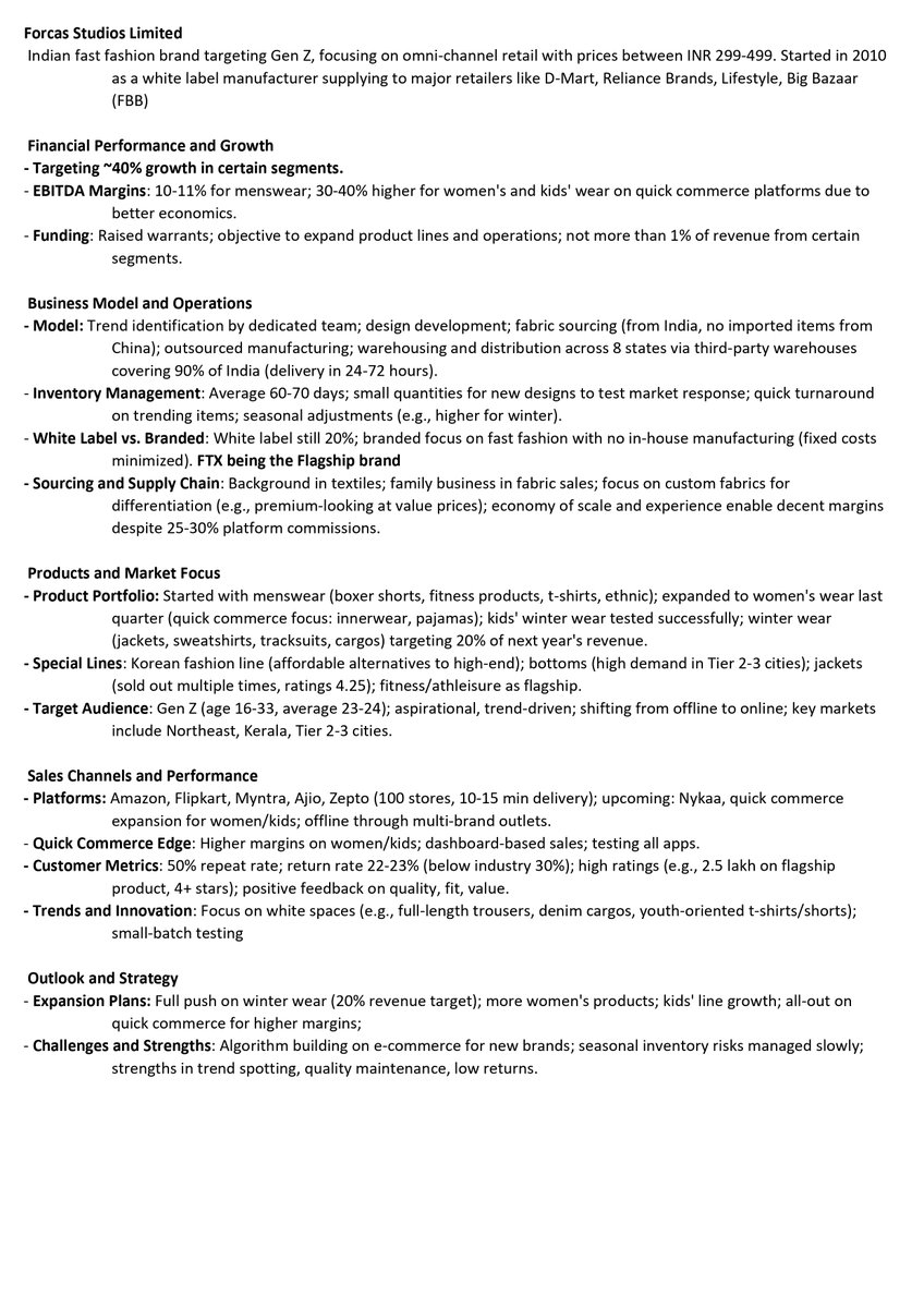 sachprat07's tweet image. Arihant Bharat Connect Conference March '26:

👉Day 1: 

💠Aelea Commodities
💠Utssav CZ Gold Jewels
💠Forcas Studios
💠Maxvolt Energy Industries
💠AVP Infracon

#aelea #acld #utssav #forcas #avpinfra #avpinfracon #maxvolt #maxvoltenergy #utssavcz #bharatconnectconference