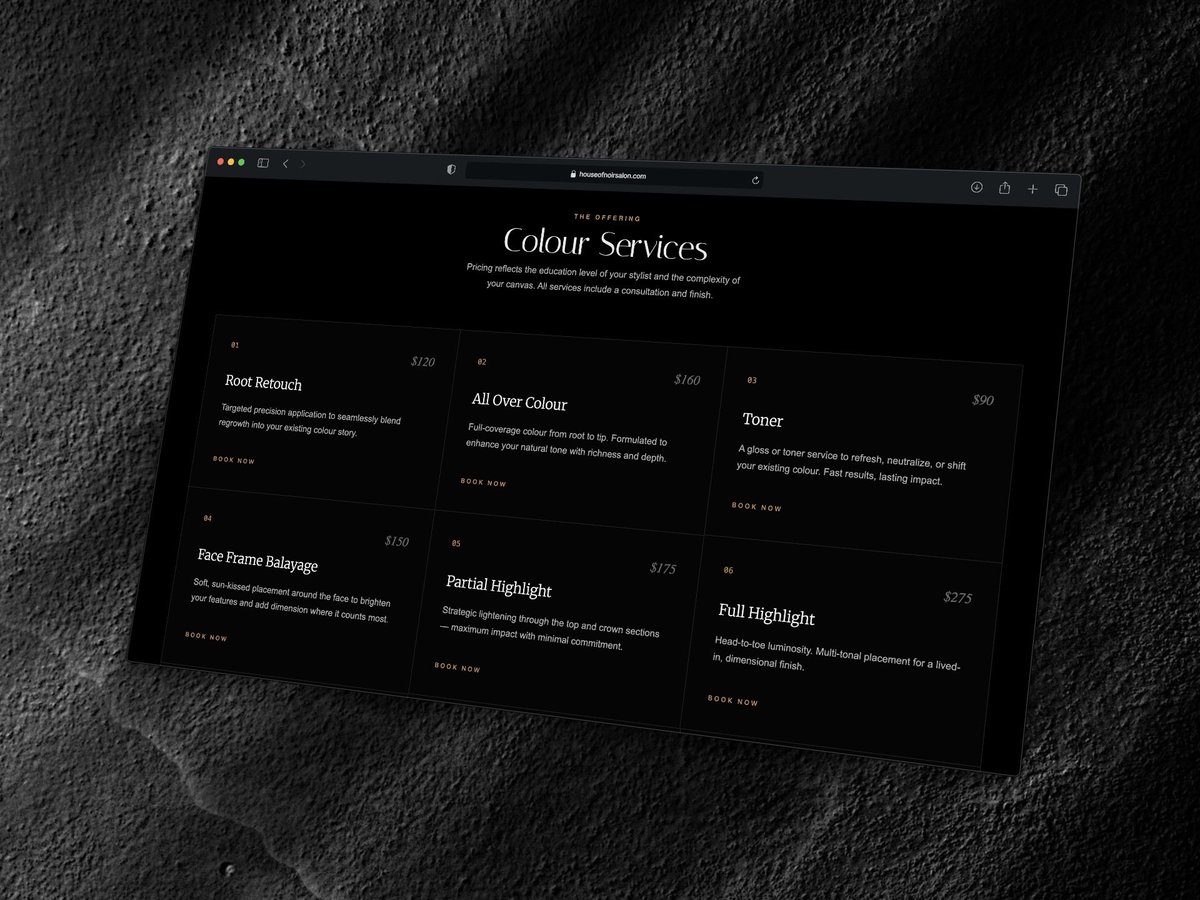opalwavedigital's tweet photo. Just finished building this for House of Noir in under 3 weeks. 

Under the hood:
Webflow + Swiper.js + Barba.js + https://t.co/R68ralJkD5 automations + Claude Code.

Smooth transitions, fast UX, and a system that runs quietly in the background.

@webflow @figma @claudeai https://t.co/7Lp87Qw0P0