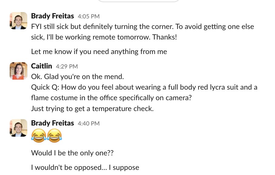 CaitlinBigelow's tweet photo. Key Learning: At early stage startups it's CRITICAL that every employee be able to wear multiple hats.

Or lycra suits.

It could also be lycra suits.

We out here. IYKYK.

#Earlystage #VCFunded #AI https://t.co/CAPzXcnRQI