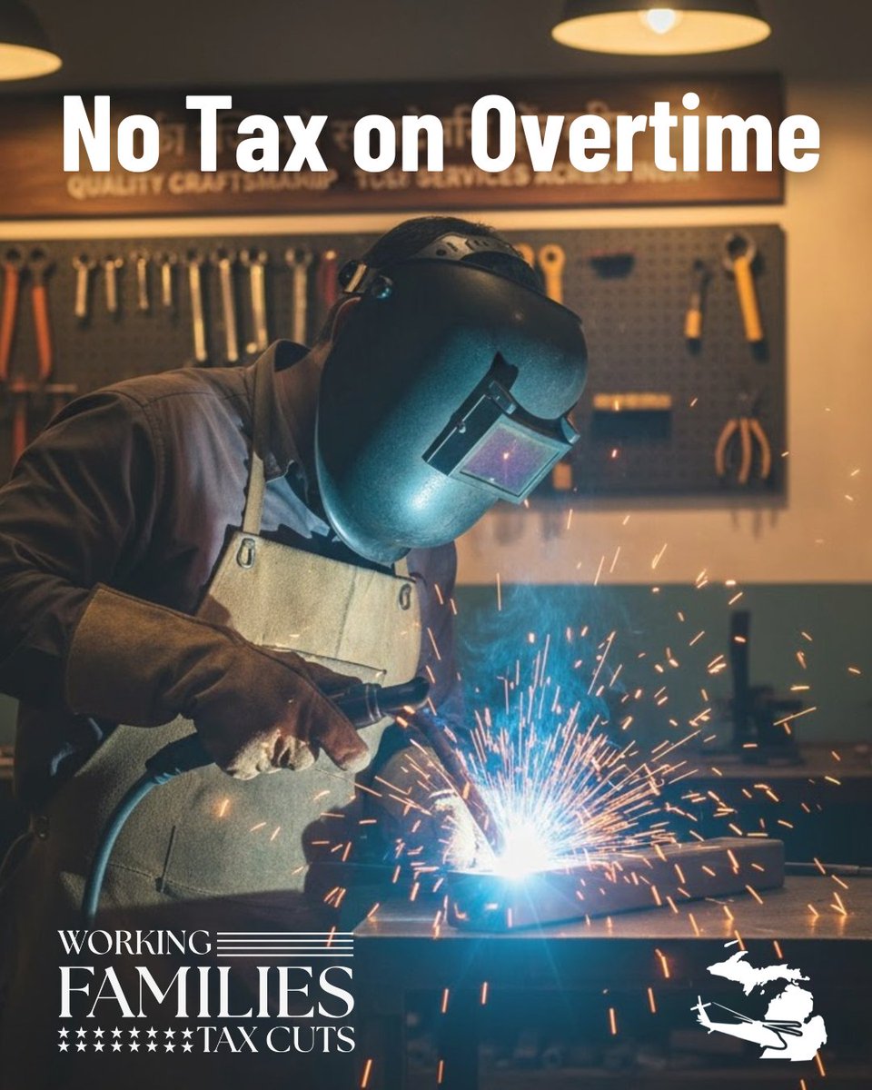 No tax on overtime is a game-changer for some of the hardest working Michiganders. Thanks to the Working Families Tax Cuts I helped pass, those who put in extra hours are keeping more of their hard-earned paychecks.
