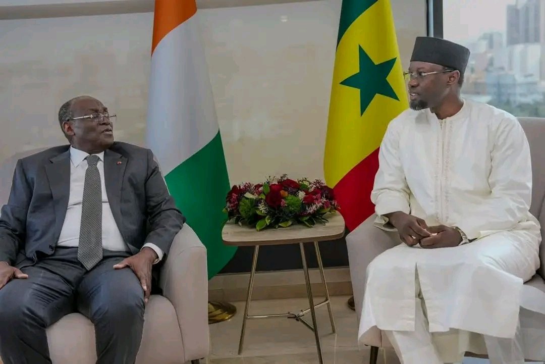 Elhadji_Fode_02's tweet photo. #PrimatureSN En visite de travail au Sénégal, le Vice-Président de la République de Côte d’Ivoire, M. Tiémoko Meyliet KONÉ a rendu une visite de courtoisie au Premier ministre Ousmane SONKO.
Il a été reçu ce vendredi 06 mars 2026 à la Primature, dans une ambiance empreinte de fraternité et de cordialité.