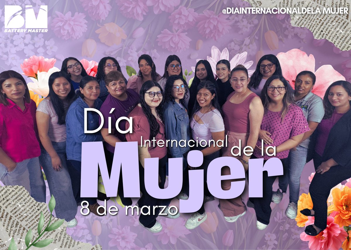 BatteryMasterMX's tweet image. Energía real, talento sin límites. 🔋💪

Hoy y todos los días, reconocemos la fuerza de las mujeres que forman parte de nuestro equipo. ¡Gracias por impulsar el camino hacia adelante!

#DíaDeLaMujer #MujeresQueInspiran #BatteryMaster #8Marzo