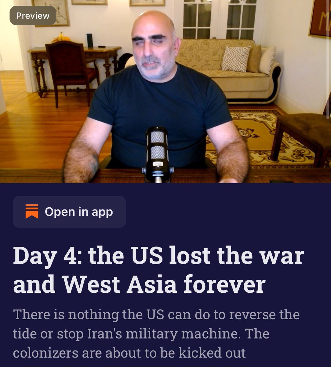 📌BİZ BU SAVAŞI KAYBETTİK. İRAN ONLARI YUTAR.

Alon Mizrahi, İsrailli bir gazeteci.

"Tarihe tanıklık ediyoruz. İran, herkesi şaşırtacak şekilde, Amerikan üslerini o kadar kapsamlı, o kadar büyük ölçekli ve o kadar kararlı bir şekilde yok ediyor ki, dünya buna hazır değil."