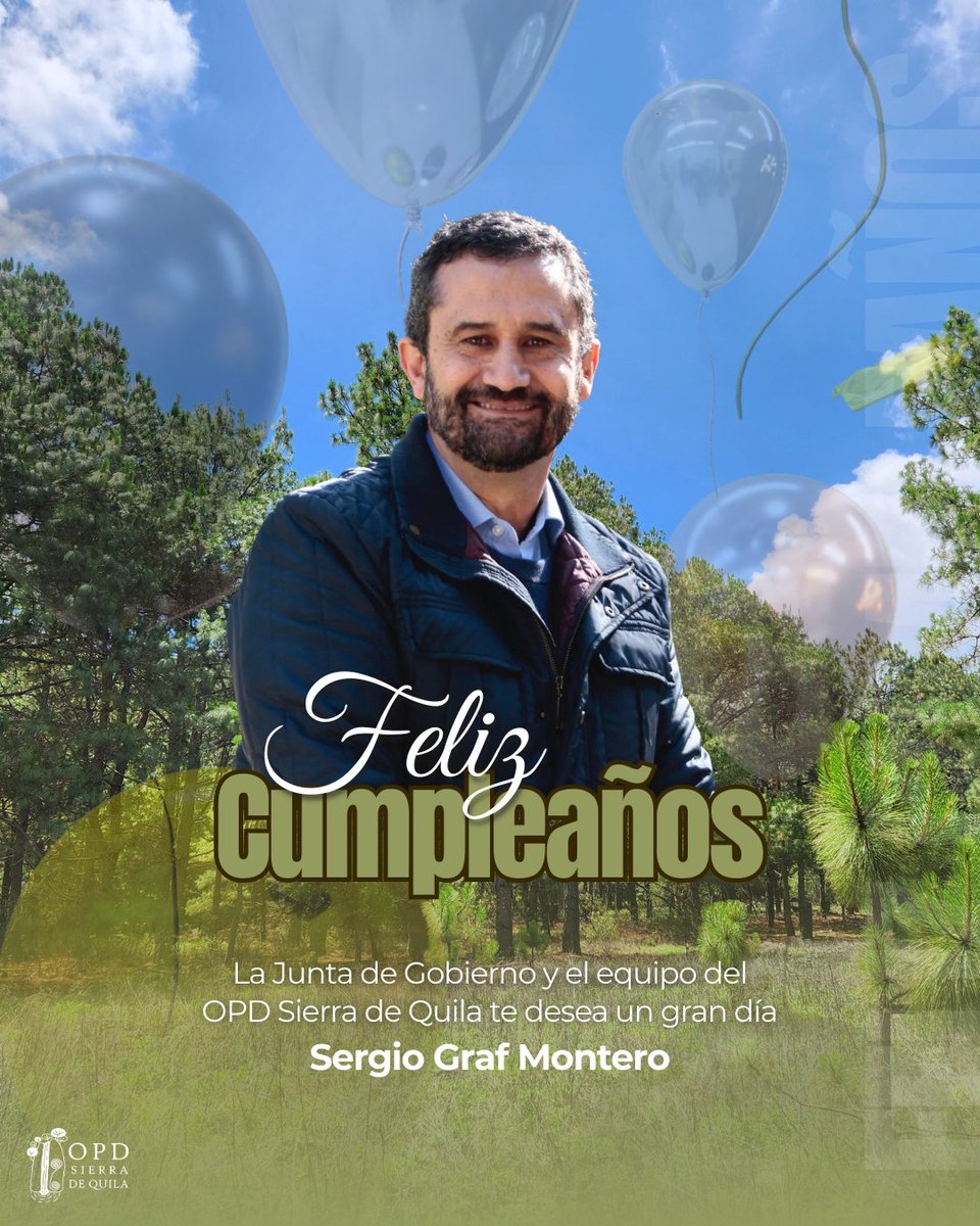 Extendemos nuestras felicitaciones al Director General de la <a href="/CONAFOR/">CONAFOR</a>, Sergio Graf.
Que sea un gran día 🫂

#todossomossierradequila