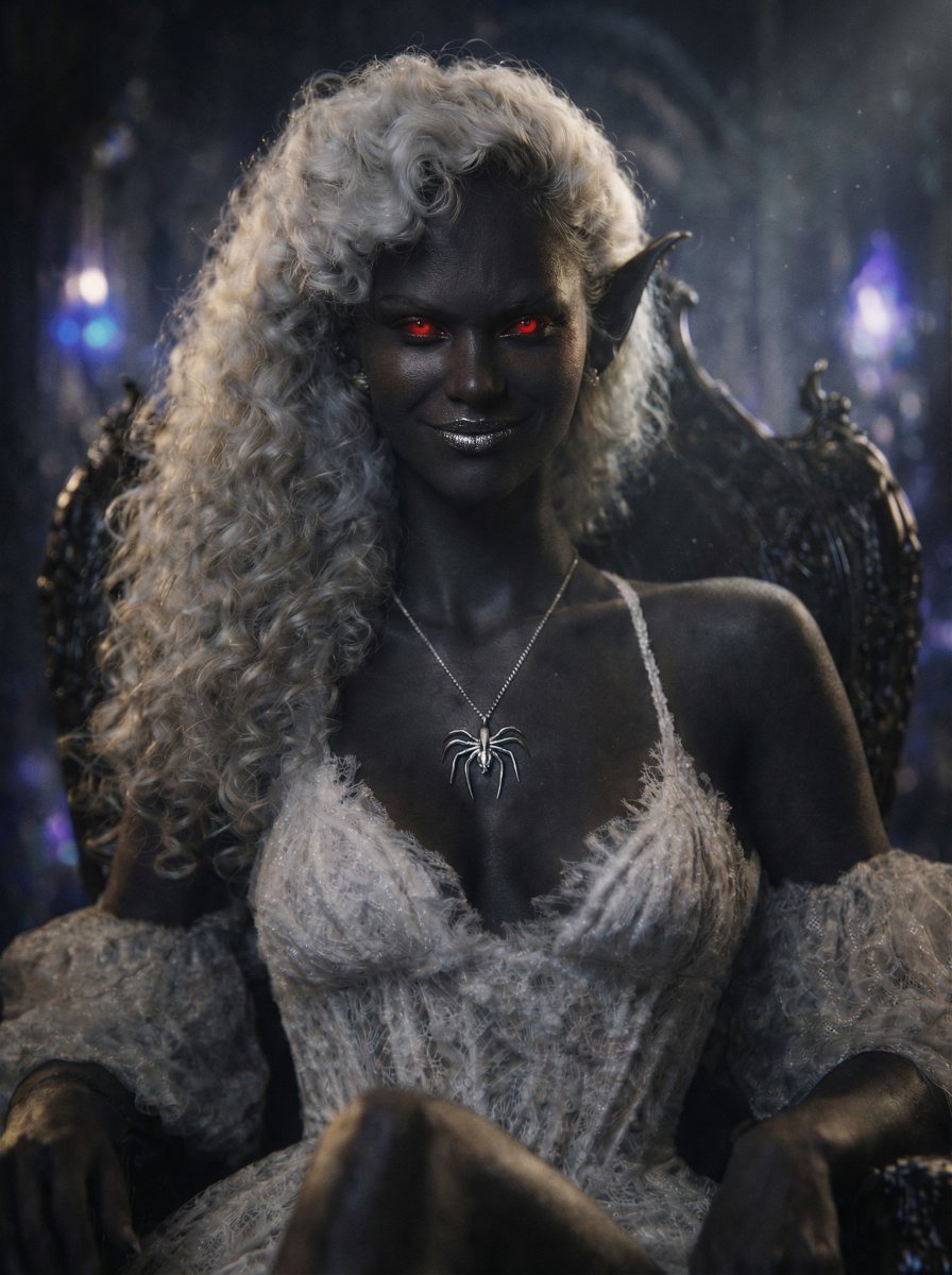 Project_VLA's tweet image. Saturday Prompt Share 💙💜⬇️

"I allow you to live and continue to serve me, but I warn you: if you fail to please me again, this will be your last mistake..."

It's been far too long since I last prompted a Drow princess. 😉🤩

Feel free to alter the prompt and share your