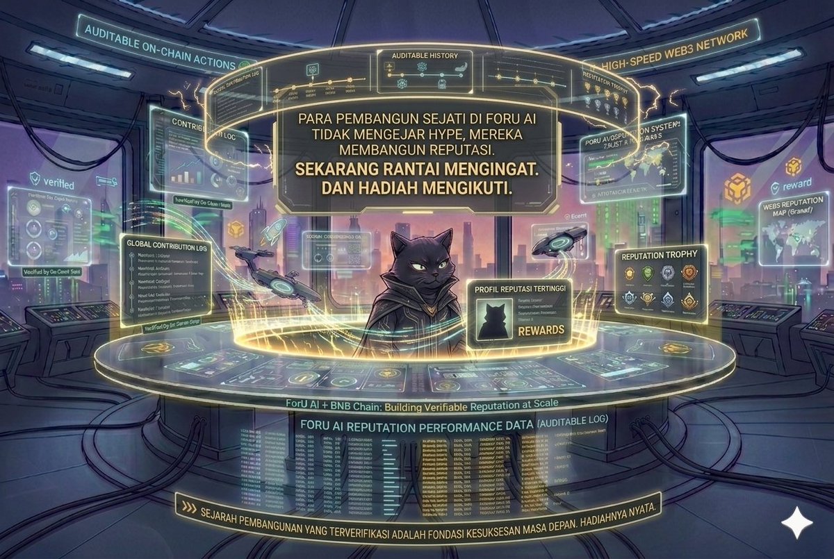 h_hbarr's tweet photo. Snapshot captured. 📸
The real ones who kept building on @foruai didn’t chase hype they built reputation.
Now the chain remembers.
And rewards follow. @BNBCHAIN 
#web3 #chogstars #BNBChain #ForUAI $FORU $FORUTGE $FORUAIRDROP https://t.co/R8QPWeGxbP