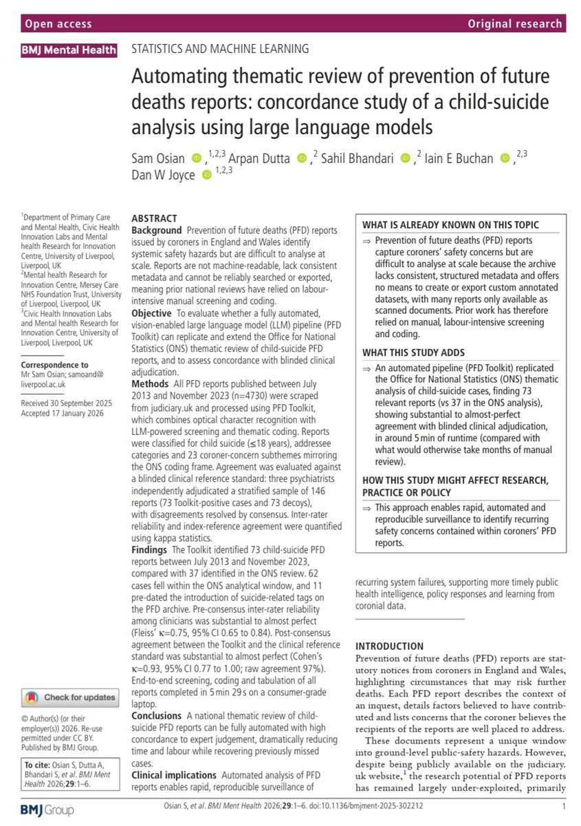 BMJ Mental Health tweet media