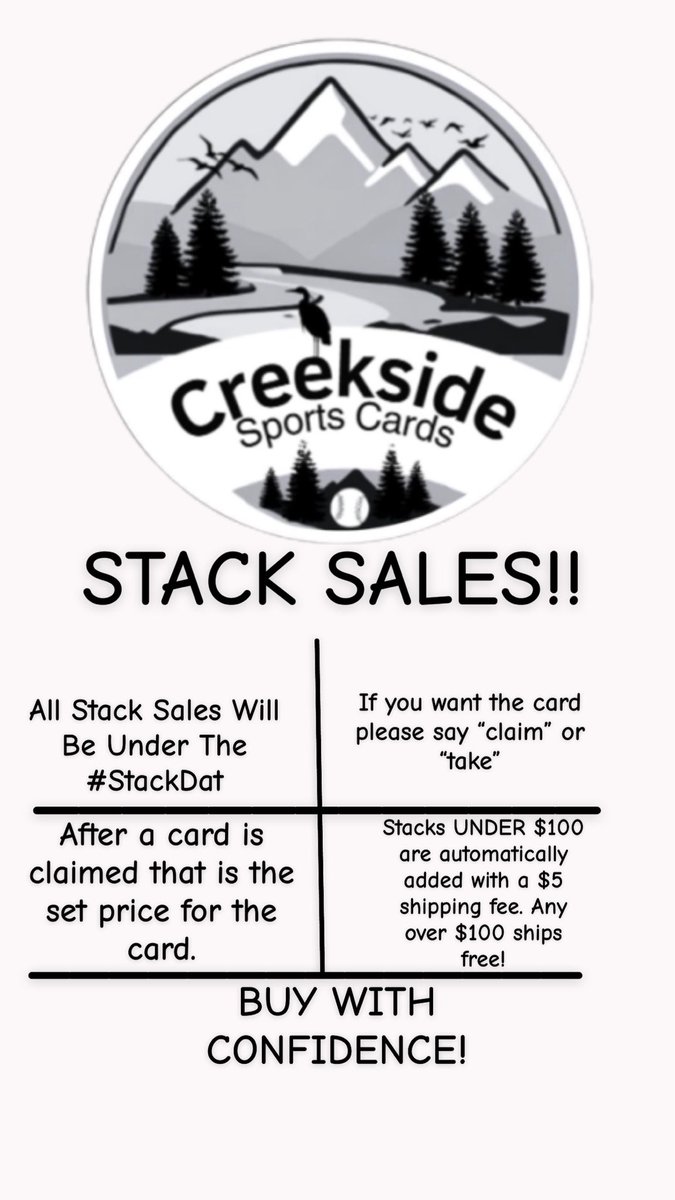 Dizzle541's tweet photo. Just a reminder, these are the rules of the stack sale. Hope to do many more of these in the near future! π #StackDat https://t.co/M1pfAl3Bpf