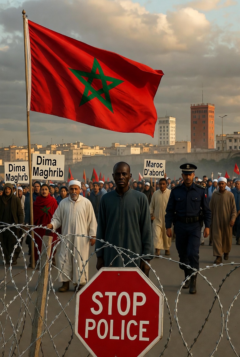 makemorocco's tweet photo. 🧵🇲🇦 LE MAROC EST EN DANGER : RÉAGISSONS AVANT QU'IL NE SOIT TROP TARD !

L'immigration subsaharienne incontrôlée nous ronge de l'intérieur. 

Insécurité, jobs volés, culture menacée... On ne peut plus ignorer ça.

Lisez, partagez, réagissez👇🏻 https://t.co/1GPJqJwFs4