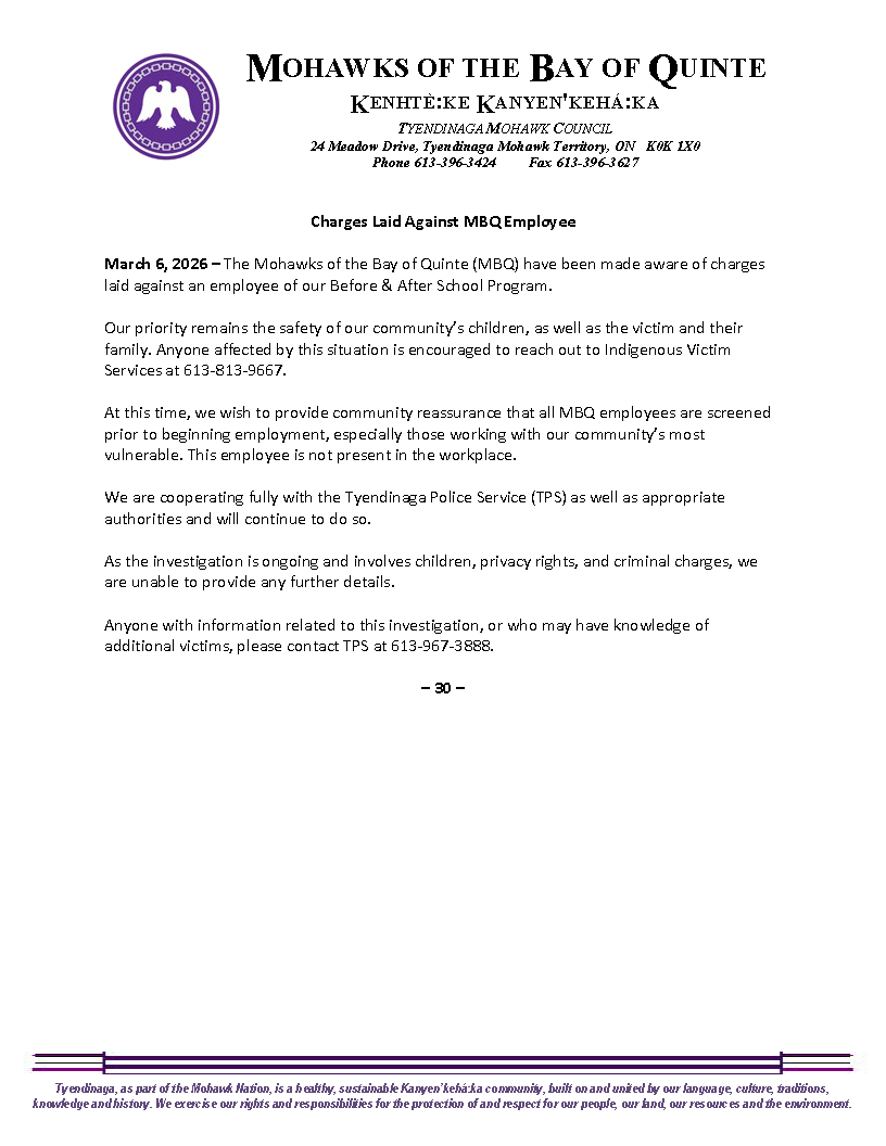 Mohawks of the Bay of Quinte tweet media