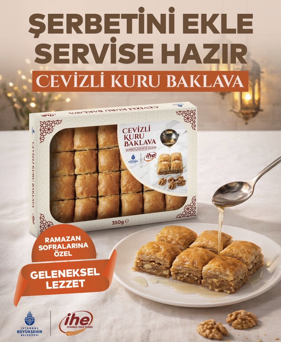 Glukoz şurubu kullanılmadan yapılan kaliteli “yenilebilir” baklavanın kilosu 2500 TL’den başlıyor. Bu nedenle baklava, asgari ücretli ve emekliler için neredeyse lüks bir tatlı hâline gelmiş durumda. 

Bu durumu dikkate alan İstanbul Büyükşehir Belediyesi, daha uygun fiyatlı