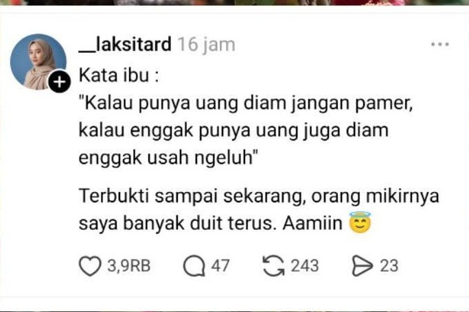Ketawa itu GRATIS 🛩 tweet media