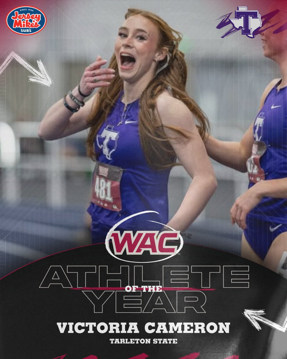 UAConference's tweet photo. #WACitf Women's Athlete of the Year presented by @jerseymikes π
Victoria Cameron | @TarletonXCTrack https://t.co/xAp3FybhUN