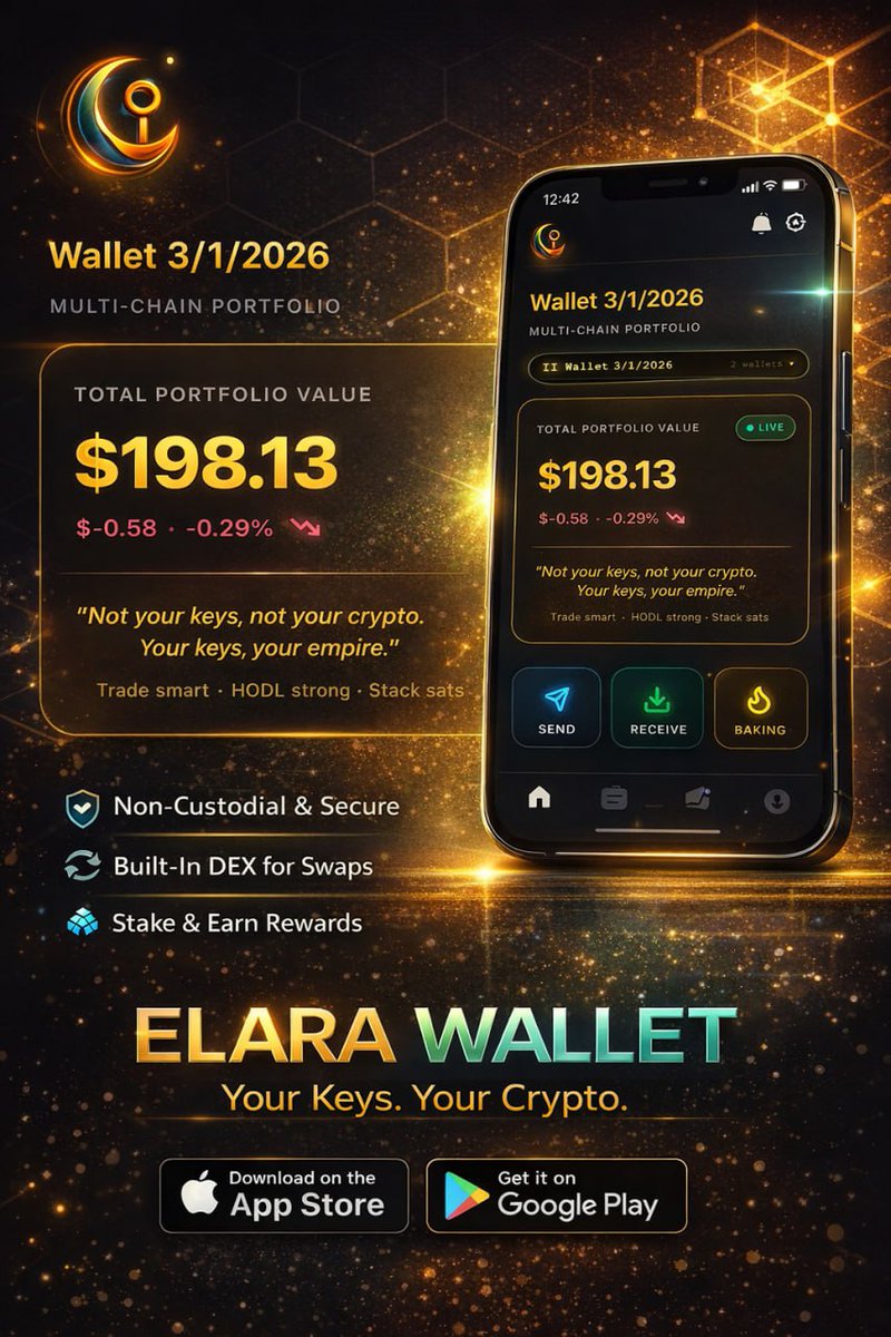 Setting up <a href="/ElaraWallet/">Elara</a> is straightforward.
Download the app, create or import your wallet, secure your seed phrase, and you’re ready to explore the ecosystem.
Android
play.google.com/store/apps/det…
#ElaraWallet #Interchained