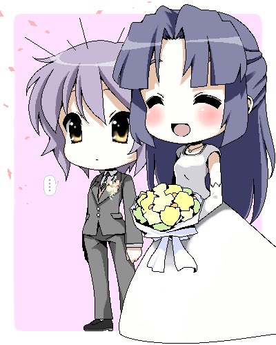 Asakura Ryoko x Nagato Yuki [Melancholy of Haruhi Suzumiya] by Maskman (2009)