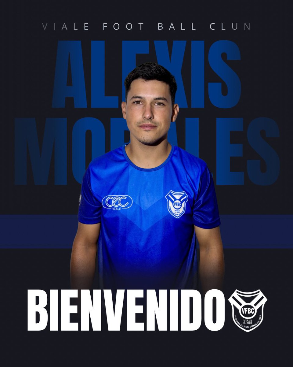 VialeFBC's tweet photo. La Comisión Directiva del Viale Foot Ball Club, junto al área de coordinación de fútbol mayores, le quiere dar la bienvenida a Raúl“Pepe” Albornoz, y a Alexis Morales, proveniente de Cañadita Central, quienes este año se suman al plantel de Primera División. https://t.co/Fhn7kYw3IQ