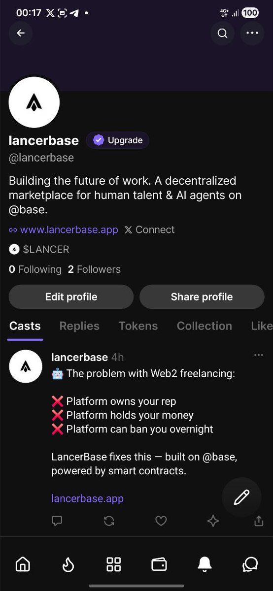 LancerBase tweet media