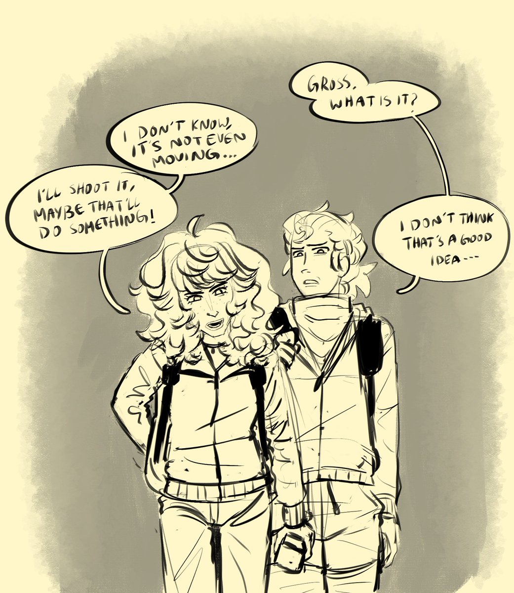 tit4nspeaks's tweet image. i wanted to draw michelle and somehow el showed up.... #weird someone study this phenomenon itsbso odd.... #mileven