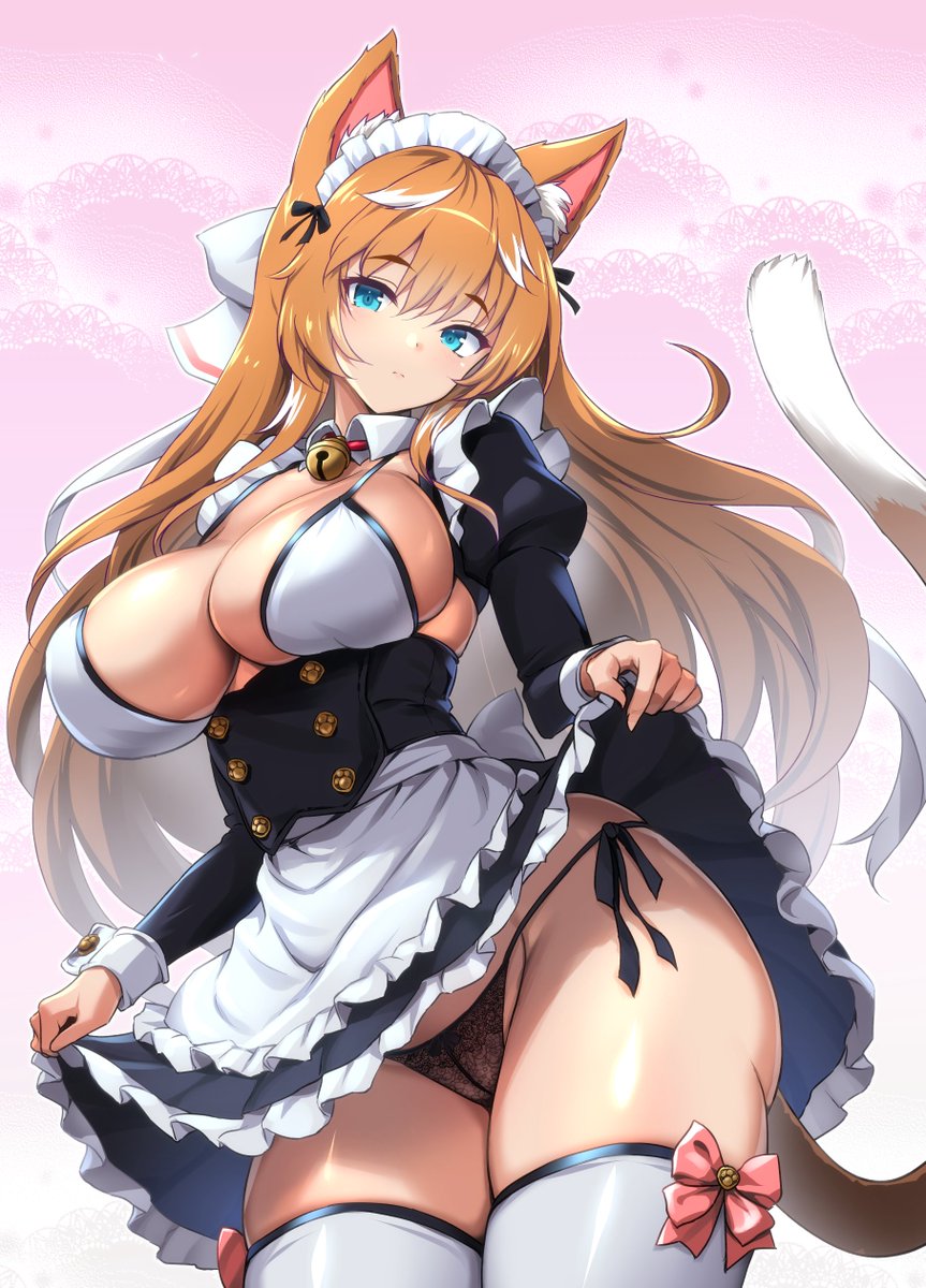 高嶺の花のクールなあの子のネコミミえっちメイド 