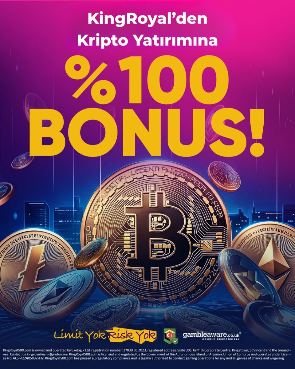 eyluldenduyun's tweet image. 🚀 Kripto Yatırımına Özel Avantaj!

💰 %100 Kripto Yatırım Bonusu
⚡ Hızlı işlem seçenekleri
🎮 Oyun deneyimini güçlendiren ekstra avantajlar
Dijital varlıklarla platform deneyimini keşfetmek için fırsatları takip et! 🔥

🔗Kingroyal güncel giriş yorumlarda

#kingroyal #SHIRON