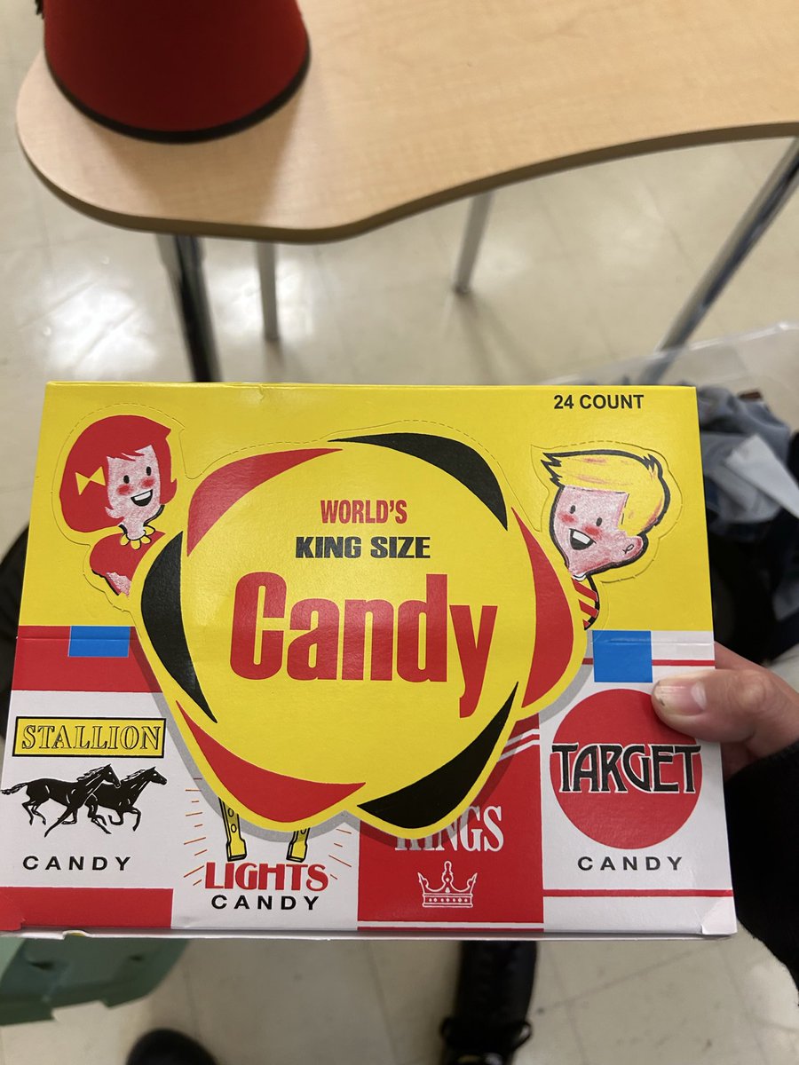 fakeftedd's tweet image. My son is a stage hand for the school play this weekend. He went to the candy store and got candy cigarettes so he and the other stage hands can stand around and act like they are smoking when they don't have anything to do.

#prouddad