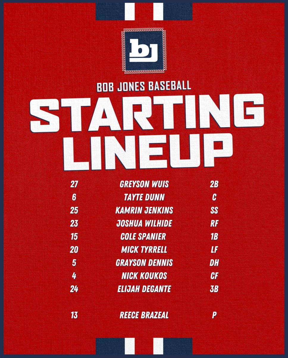 Bob Jones Baseball tweet media