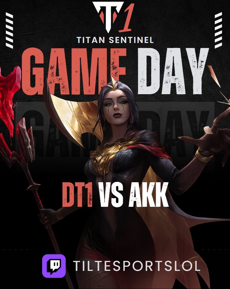 FRIDAY MEANS MATCHDAY, COMES SUPPORT DT1 TONIGHT!!!!
twitch.tv/tiltesportslol