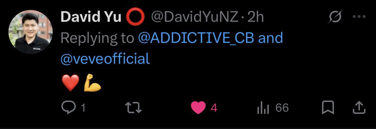 ADDICTIVE_CB's tweet image. Let’s fucking go 🥹
This made my day today 
Been recognised by the one and only @DavidYuNZ #building #sobriety #veve