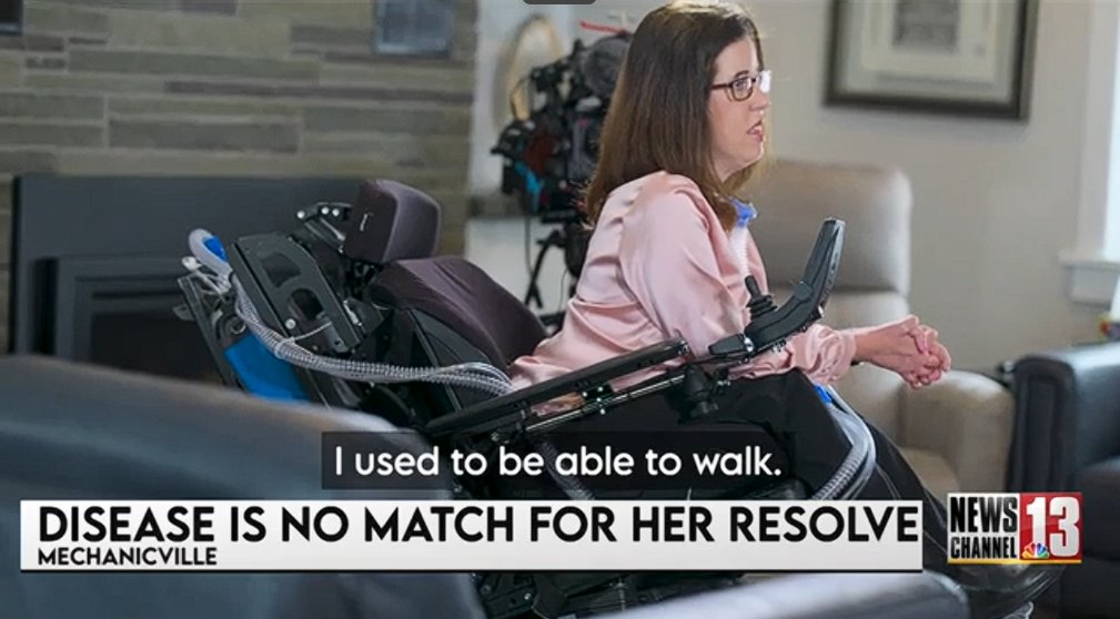 WNYT's tweet image. #DETERMINATION: Despite a rare neuromuscular disorder, Karen Russo, has overcome many struggles, including immobility. 

Friday she was gifted a modified van made possible through $33K in community donations.

WATCH NewsChannel 13 Mark Mulholland's story of this incredible woman